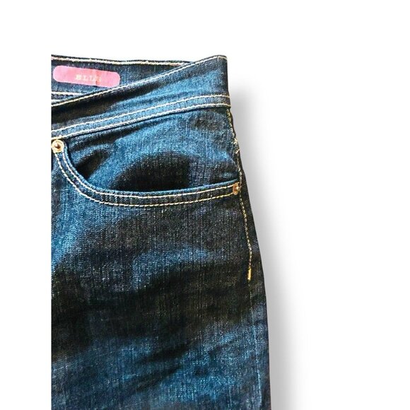 Jeanstar Elle Women’s Bootcut Jeans Dark Wash Retro Stitch Size 16 Western Boho - Picture 13 of 15